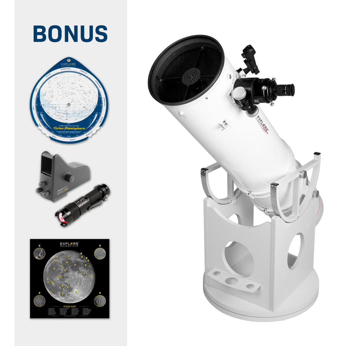Explore FirstLight 10" Dobsonian Telescope Package